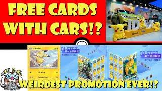 FREE Pokémon TCG Cards With CARS!? Weirdest Pokémon TCG Promotion Ever!? (Pokémon TCG News)