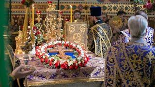 Всенощное Бдение с выносом Креста в Киево-Печерской Лавре