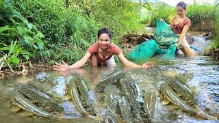 Full video of Ana's 30 days of trapping fish and catching fish using many methods. | Ana fishing