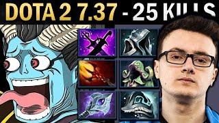 Queen of Pain Gameplay Miracle with 25 Kills and 1000 GPM - Dota 2 7.37