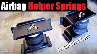 Air bag Suspension Helper Spring Installation (Firestone Ride Rite) | AnthonyJ350
