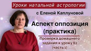 Аспект оппозиция (практика). Проверка домашнего задания к уроку 82. ЧАСТЬ 1