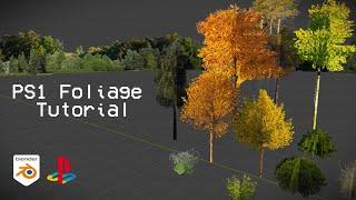 Blender PS1 Foliage tutorial (PS1 Style Vegetation)