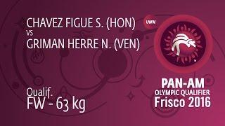 Qual. FW - 63 kg: N. GRIMAN HERRE (VEN) df. S. CHAVEZ FIGUE (HON) by TF, 10-0