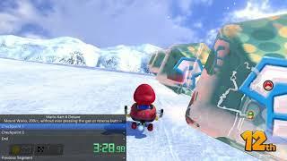 Mario Kart 8 Deluxe - Mount Wario, 200cc, items, without pressing gas in 5:26.52