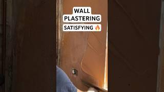 This Wall Needed Help… Now Look at It #plastering #shorts #satisfyingvideo #plasteringuk #viral