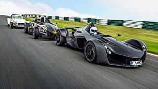 Battle of the Lightweights | BAC Mono vs Ariel Atom 3.5R vs Caterham 160 | Top Gear