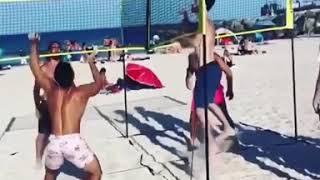 Four Way Volleyball at South Pointe Beach  - CROSSNET