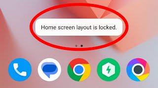 Home Screen Locked Ko Kaise Hataye | Home Screen Layout Locked Problem