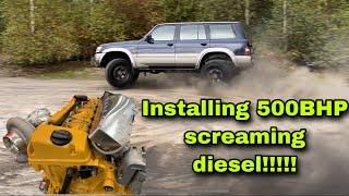 Part 2 OM606 Mercedes Diesel INSTALL into a Y61 Nissan Patrol GU