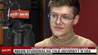 Dawid Kopik będzie studiował na Yale University