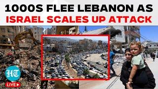 LIVE | Lebanon: Thousands Flee, Huge Traffic Jams, Chaos On Streets After Israel Strike | Hezbollah