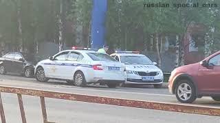 RUSSIAN POLICE | Road Police with lights