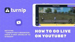 How to enable live streaming on your YouTube channel | Live stream with Turnip