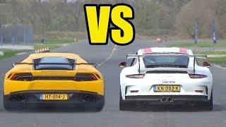 LAMBORGHINI HURACAN vs PORSCHE 911 GT3 RS ** DRAG RACE **