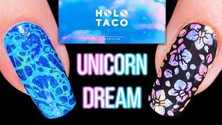 Nail Art using the Holo Taco Unicorn Dream Collection