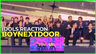 SEVENTEEN and LE SSERAFIM Reaction BOYNEXTDOOR Golden Disc Awards 2024 JAKARTA