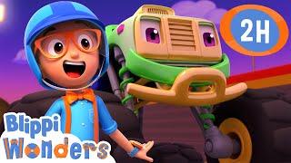 Big Wheels, Big Thrills! | Blippi Wonders | Preschool Learning | Moonbug Tiny TV