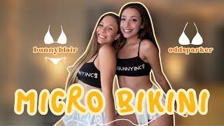 Bunny Blair | Micro Bikini Try On Haul with Odds Parker | Lingerie, Thongs, 4K