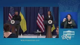 Vice President Harris and President Zelenskyy deliver remarks to the press