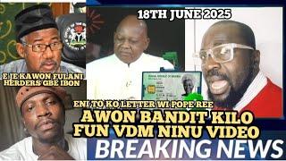 We are still coming back to Benue-VDM|Kini Tinubu lọ si Benue|Rev Father to tu asiri Benue fun Pope