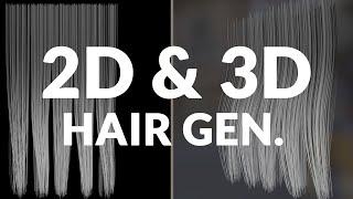 2D & 3D Hair Generator! 