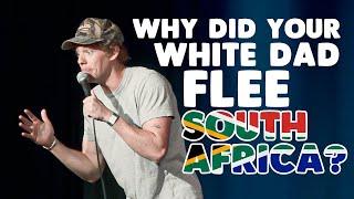 White South African Flees Because He Might Get Murdered | Lucas Zelnick Crowd Work Comedy