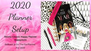 2020 Planner Setup | Skinny Classic Happy Planner | Free Printable | Selfcare & On The Go Planner