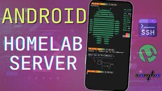 DIY HomeLab SERVER using your ANDROID device: SSH & NAS Server