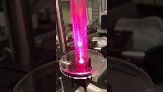 DIY optical tweezers for glycerol or oil droplets in air with red and blue lasers.