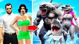 I got Adopted by the SHARK FAMILY In GTA 5!