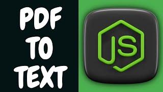 Node.js Tutorial to Extract Text From PDF Document Using pdf-parse Library to TXT File