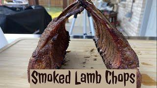 Smoked Lamb Chops on the Shirley Fabrication 24x36