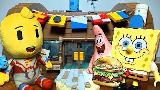 I Built an AREA X SPONGEBOB KRUSTY KRAB SET + SPECIAL SKIT!!