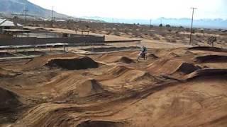 Cameron Rodriguez - High view of home SX track.AVI