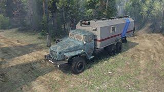 SpinTires обзор мода ( Урал 4320-30 дополненный ) Шлак!