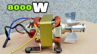 I Turn Blender Motor into 220V Electric Generator