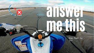 Raptor 700r stock top speed test