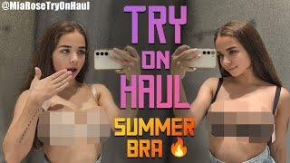 Black & White Sheer Mesh Bras |Elegant Lingerie Try-On-Haul |  Mia Rose
