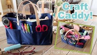  Craft Supply Caddy Tutorial (Beginner-Friendly Sewing!)