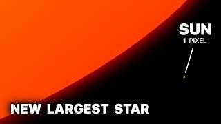 Sun vs New Biggest Star In The Universe - 2024