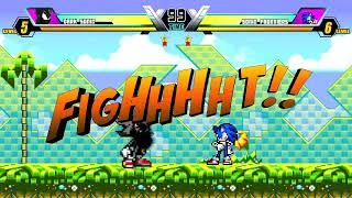 MUGEN Request Dark Sonic H 12P (The Evil Awakens 2 version) (12P) vs. Sonic Frontiers