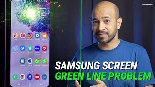 Green vertical line on Samsung Galaxy S20+ phones