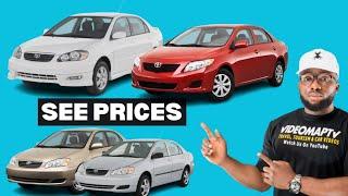 Toyota Corolla Prices Today In Lagos Nigeria