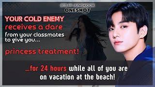 Jungkook FF Cold enemy receives a dare to give U princess treatment for 24 hours BTS FF Oneshot