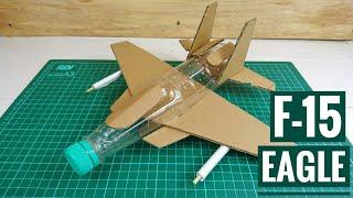 How To Make F15 Eagle Airplane from Plastic Bottle | Cara Membuat Pesawat Tempur F15 dari Botol