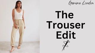 The Best Trouser Patterns - 9 essential sewing patterns