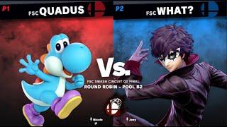 Quadus (Yoshi) Vs what? (Joker) Round Robin Pools, FSC Smash Circuit Final