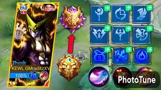 THE BEST BUILD & EMBLEM FOR THE NEW BUFFED ZHASK IN 2023 |MOBILE LEGENDS