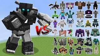 Nameless Guardian vs All Minecraft Bosses - Minecraft Mob Battle